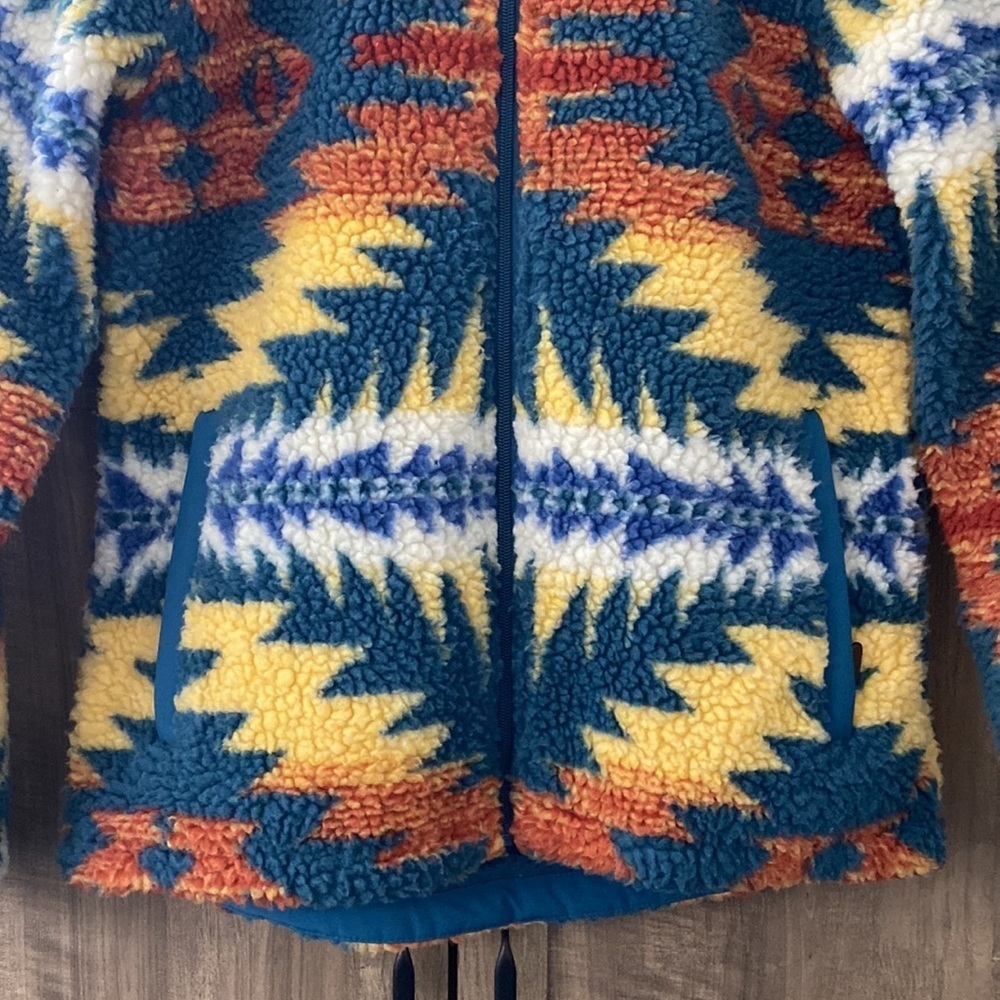 ARIAT -X- Pendleton Collection Pendleton Fleece Jacket zip-up Pockets Size M - Picture 12 of 16